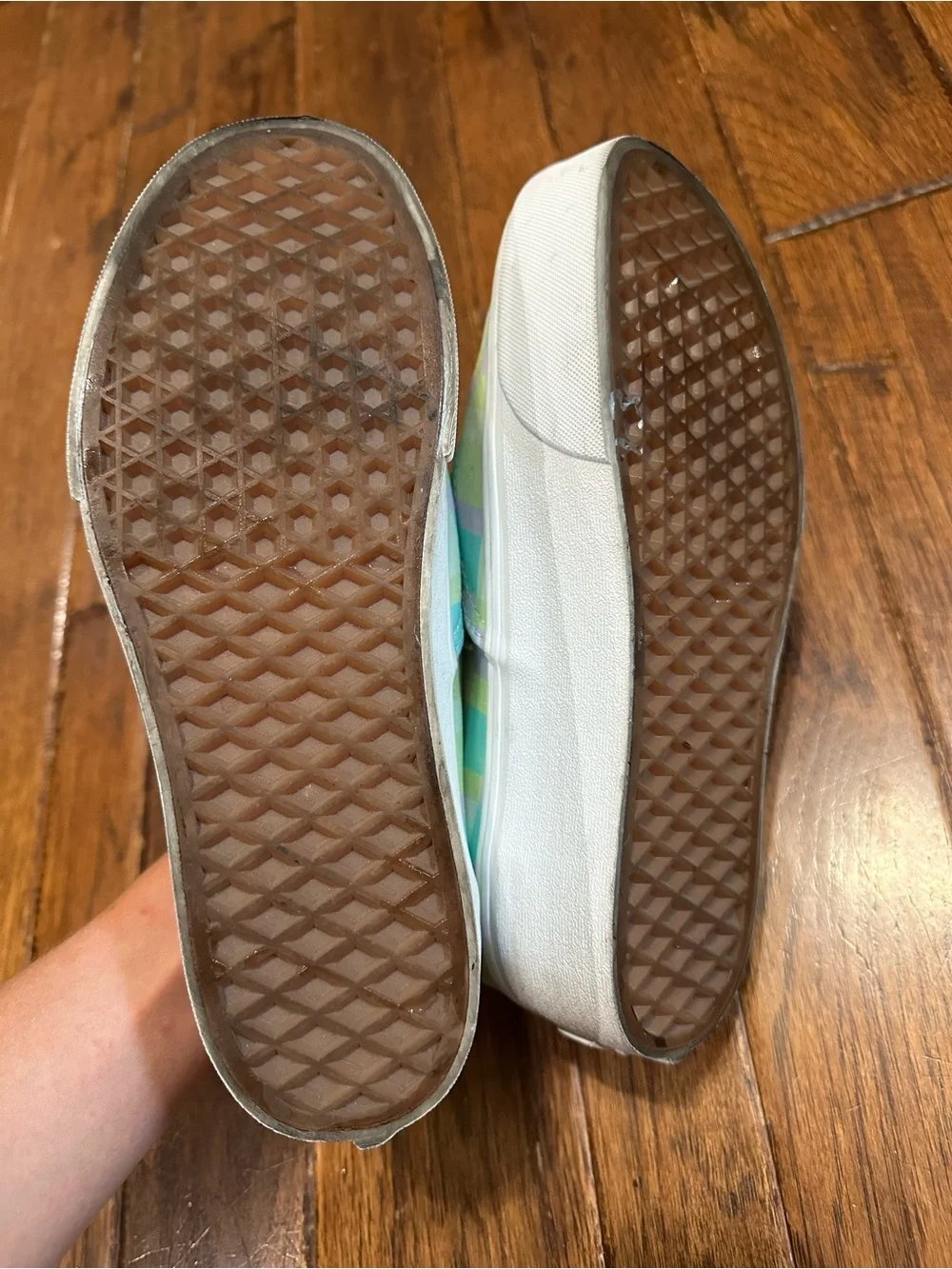 VANS Authentic Platform Shoes Pastel Picnic Multi Canvas Women Size 8